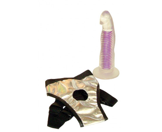 Женский страпон на трусиках STRAP-ON HORIZON DONG - 17,8 см.