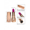 Золотистый вибратор-помада с пурпурным мягким кончиком Hide   Play Rechargeable Lipstick