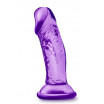 Фиолетовый фаллоимитатор на присоске SWEET N SMALL 4INCH DILDO - 11,4 см. 