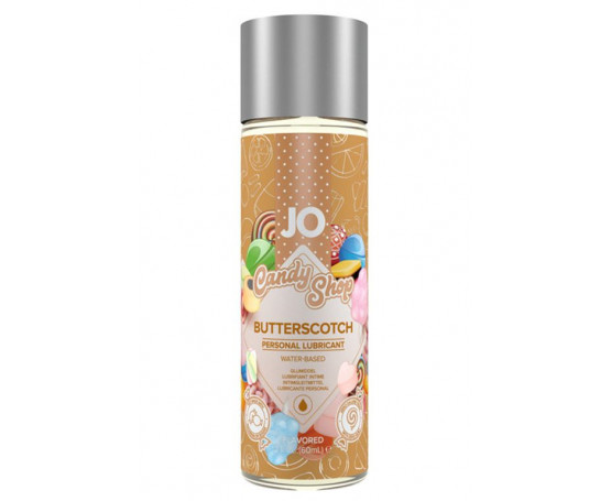 Смазка на водной основе Candy Shop Butterscotch с ароматом ирисок - 60 мл.