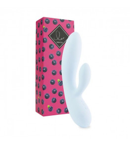 Нежно-голубой вибратор-кролик Lea Rabbit Vibrator - 20,2 см.