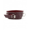 Бордовый широкий ошейник с кольцом Maroon Collar