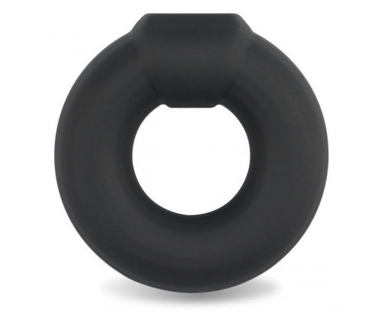 Черное эрекционное кольцо Ultra Soft Platinum Cure Silicone Cockring