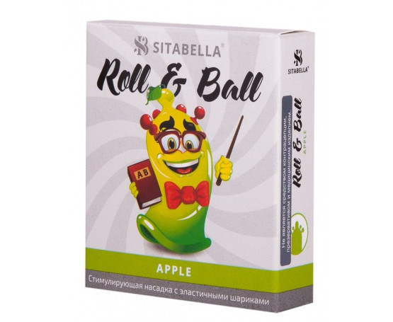 Стимулирующий презерватив-насадка Roll   Ball Apple