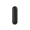 Черная перезаряжаемая анальная пробка №08 Cone-shaped butt plug - 13,5 см.
