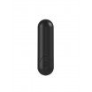 Черная перезаряжаемая анальная пробка №08 Cone-shaped butt plug - 13,5 см.