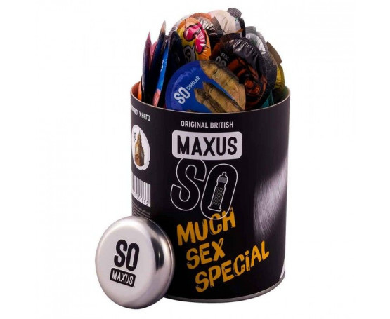 Текстурированные презервативы в кейсе MAXUS So Much Sex - 100 шт.