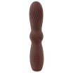 Коричневый вибратор Hazel 04 - 15 см.