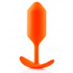 Оранжевая пробка для ношения B-vibe Snug Plug 3 - 12,7 см.