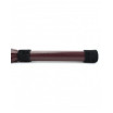 Бордовая плеть Maroon Leather Whip с гладкой ручкой - 45 см.