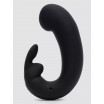 Черный мини-вибратор  кролик  Sensation Rechargeable G-Spot Rabbit Vibrator - 11,4 см.