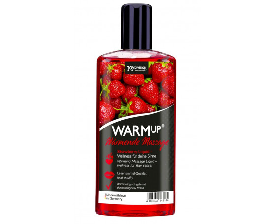 Разогревающее масло WARMup Strawberry - 150 мл. 