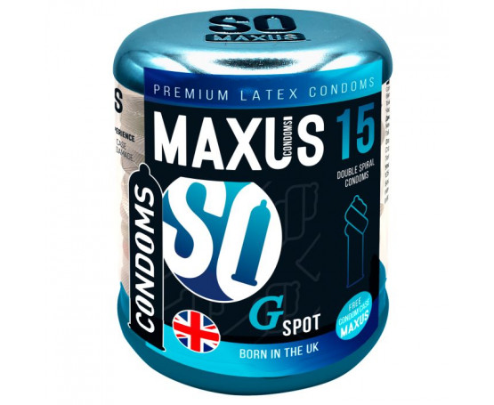 Презервативы Maxus G spot с двойной спиралью - 15 шт.