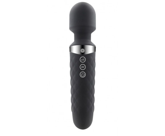 Черный wand-вибратор Be Wanded - 20 см.