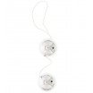 Серебристые шарики VIBRATONE DUO BALLS SILVER BLISTERCARD