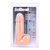 Телесный фаллоимитатор SO REAL REALISTIC 7INCH DONG   BALLS - 18 см.