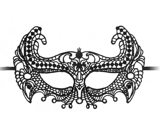 Черная кружевная маска ручной работы Empress Black Lace Mask