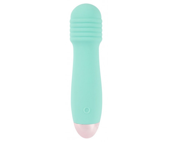 Мятный мини-вибратор Cuties Mini - 12,5 см.