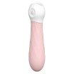 Розовый мини-вибромассажер Diamond Baby Boo - 11 см.