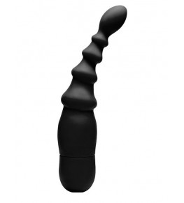 Чёрный вибромассажёр простаты MENZSTUFF P-SPOT REACH VIBE 
