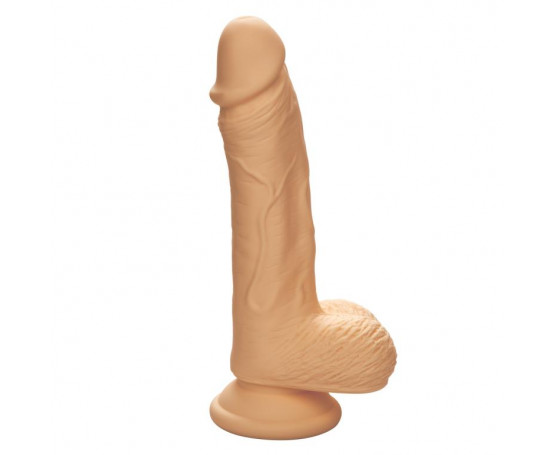Телесный фаллоимитатор Dual Density Silicone Studs - 17,75 см.