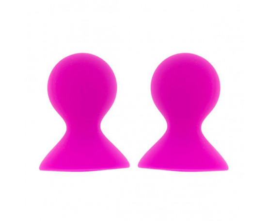 Ярко-розовые помпы для сосков LIT-UP NIPPLE SUCKERS LARGE PINK