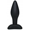 Чёрный анальный стимулятор Silicone Butt Plug Small - 9 см.