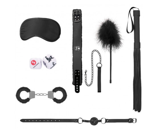 Черный игровой набор Introductory Bondage Kit №6