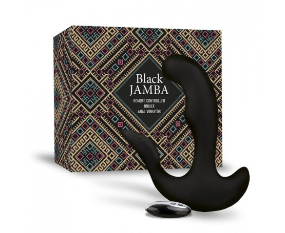 Универсальный анальный массажер Black Jamba Anal Vibrator - 12 см.
