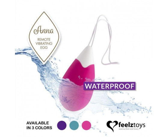 Розовое виброяйцо на радиоуправлении Anna Vibrating Egg Remote