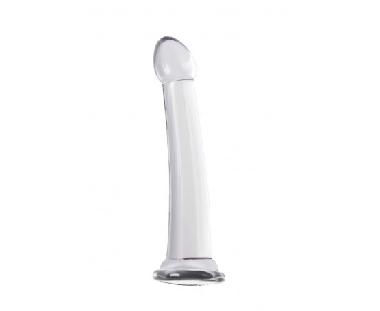 Прозрачный нереалистичный фаллоимитатор Jelly Dildo XL - 22 см.