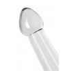 Прозрачный нереалистичный фаллоимитатор Jelly Dildo XL - 22 см.